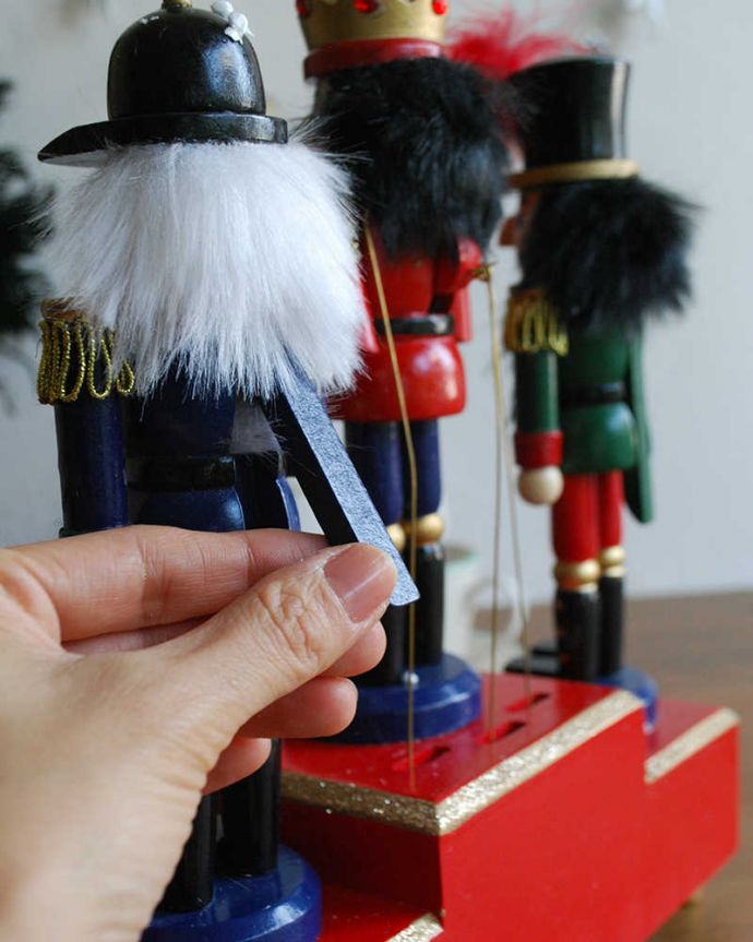 くるみ割り人形の後ろ姿