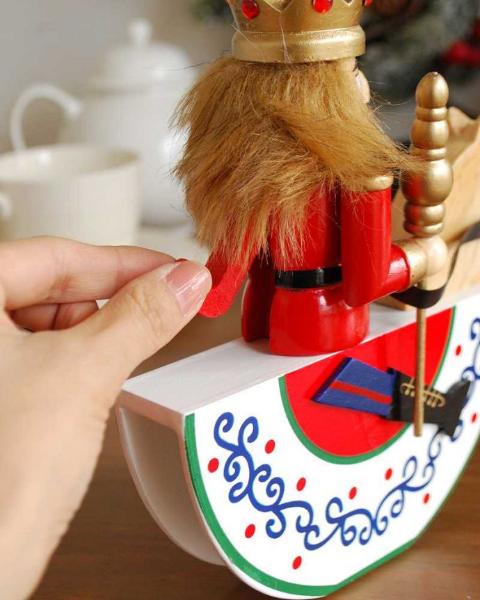 くるみ割り人形の後ろ姿