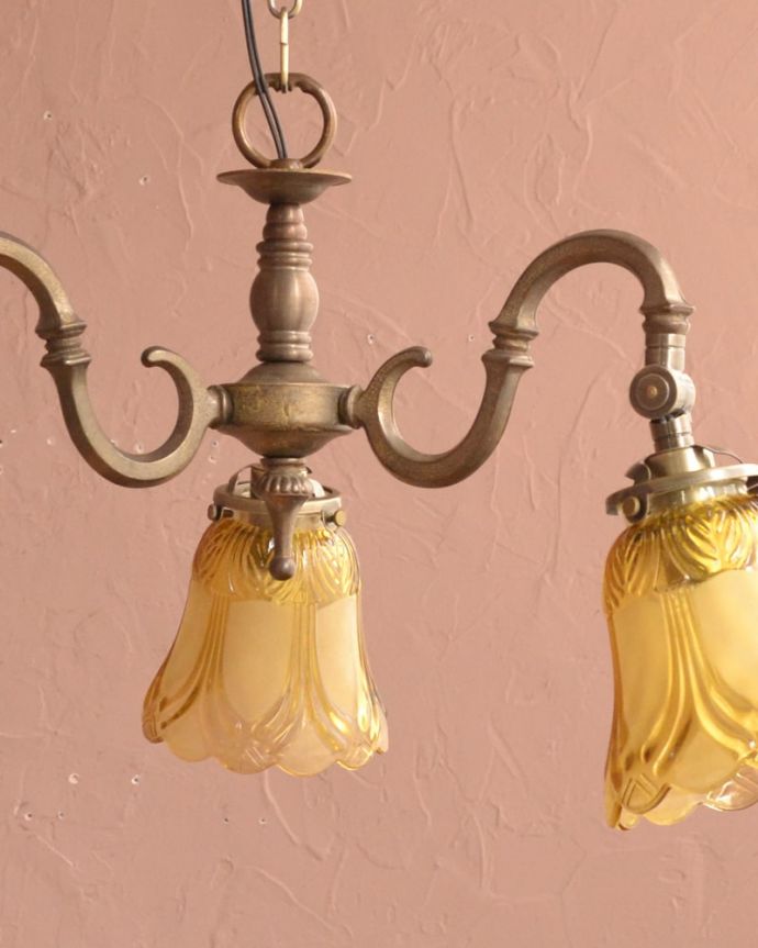 シャンデリア　照明・ライティング　アンティーク風シャンデリア（アンティーク色・3灯・電球なし）　(cr-547-a)