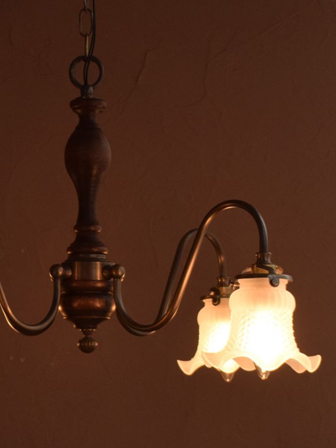 アンティーク調ガラスのシェード