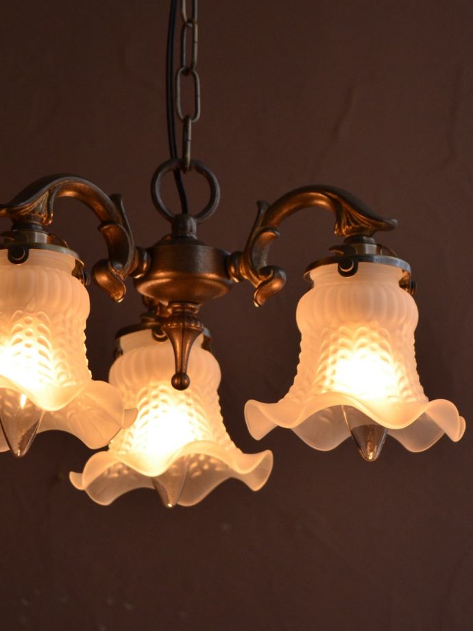 アンティーク調ガラスのシェード