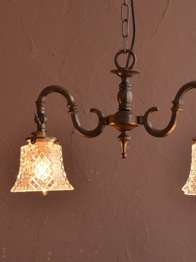 アンティーク調ガラスのシェード