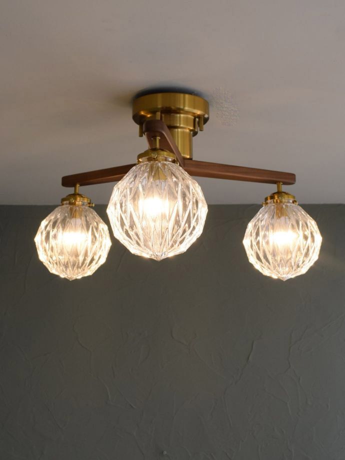 点灯したシーリングランプ