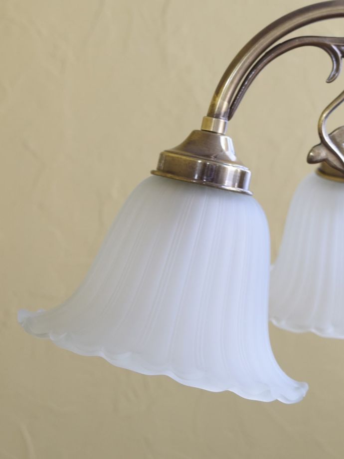 お花の形のガラスのシェード