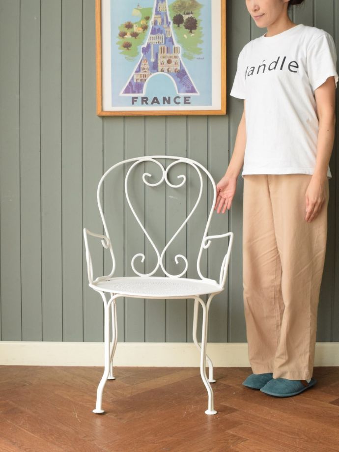 フランスアンティークのガーデンチェア