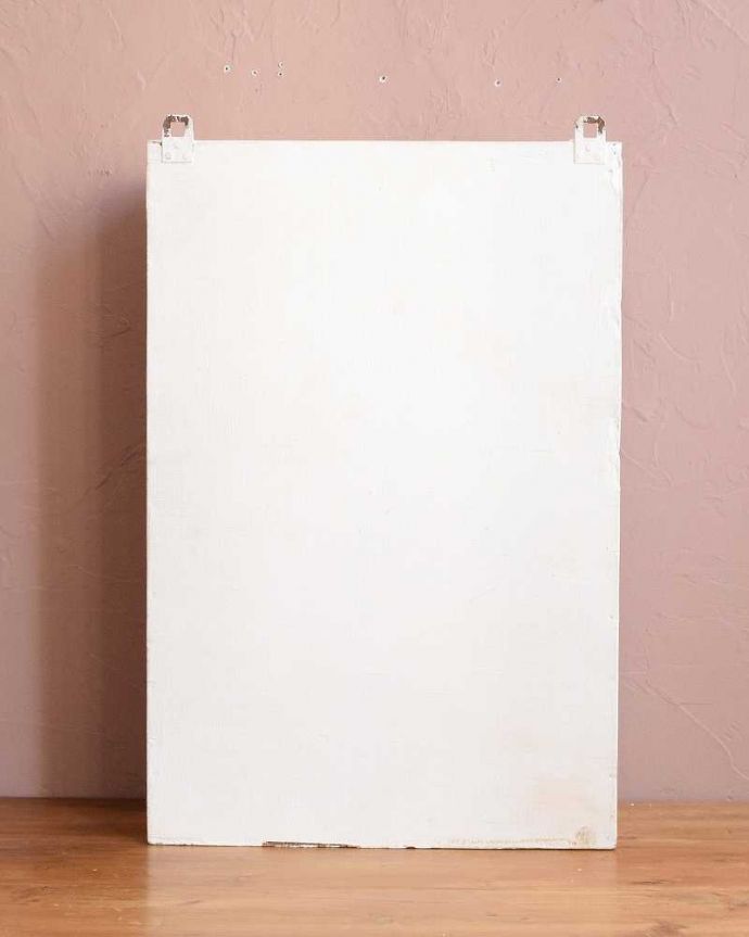 アンティークのキャビネット　アンティーク家具　小さなウォールキャビネット、ガラスの模様が可愛いアンティークスモールキャビネット。後ろ姿も見て下さい。(d-1077-f)