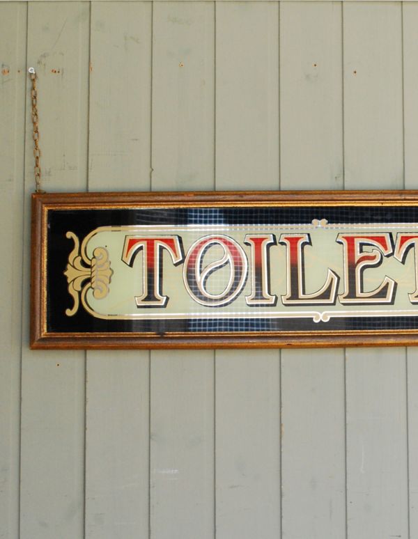 アンティーク その他の雑貨 アンティーク雑貨 イギリスからの店舗用アンティークトイレットプレート。めずらしいアンティークのサインプレートめずらしいサインプレートの中でも人気のトイレットプレート。(d-1260-z)