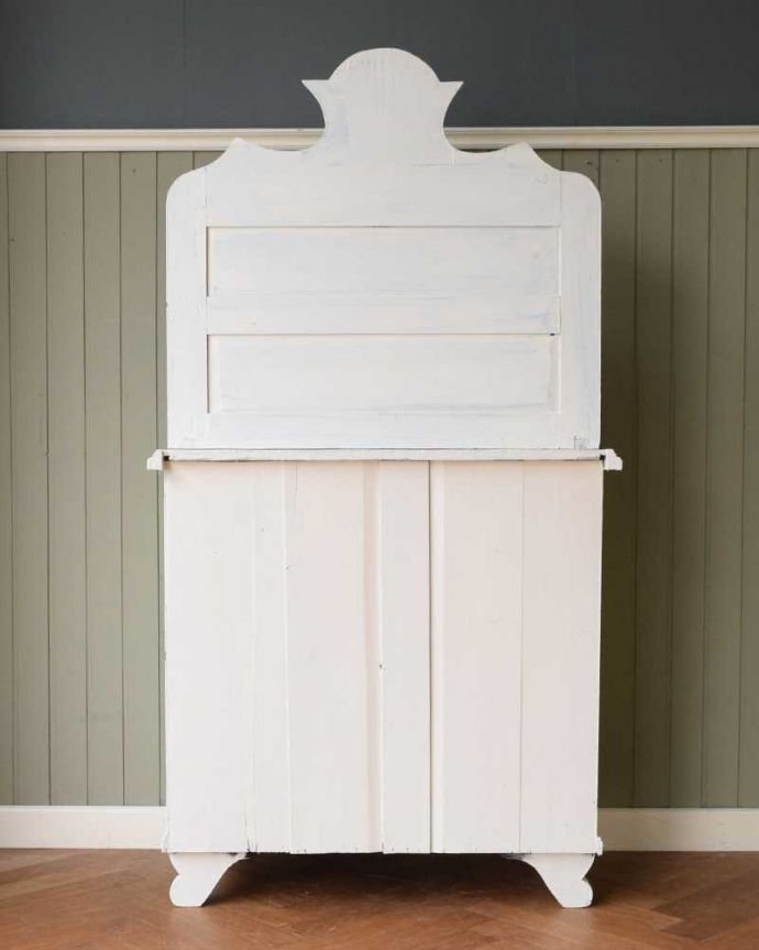 アンティークのキャビネット アンティーク家具 フランスの可愛いアンティーク家具,ペイントのドレッサー。後ろからも見て下さい。(d-1365-f)