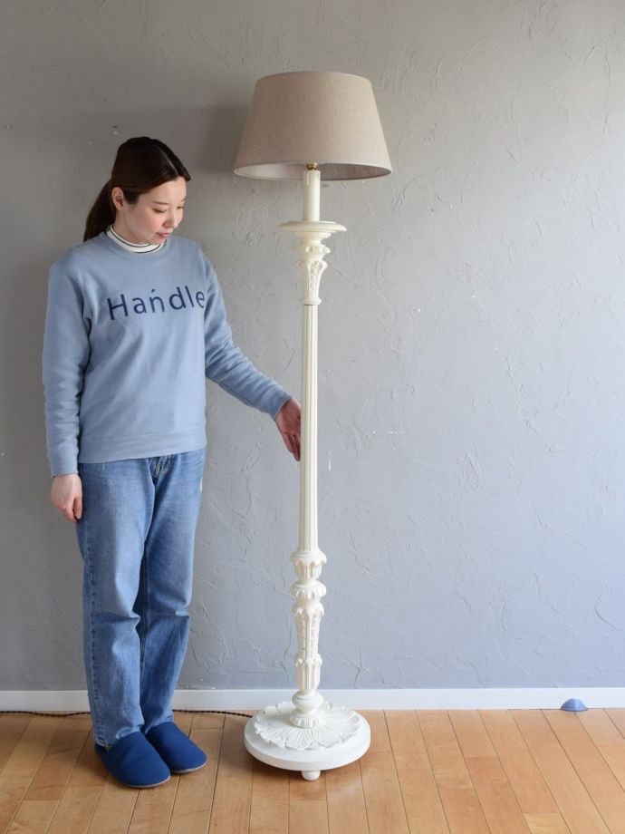 アンティークの照明、フロアランプ