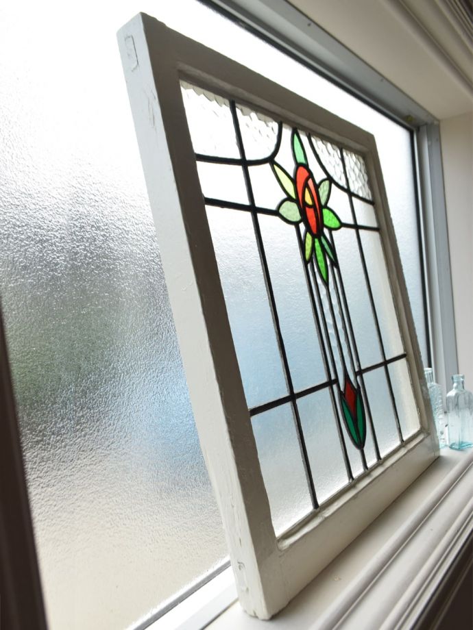 アンティークステンドグラスの枠