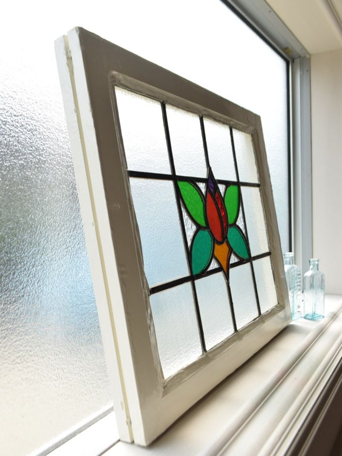 アンティークステンドグラスの枠