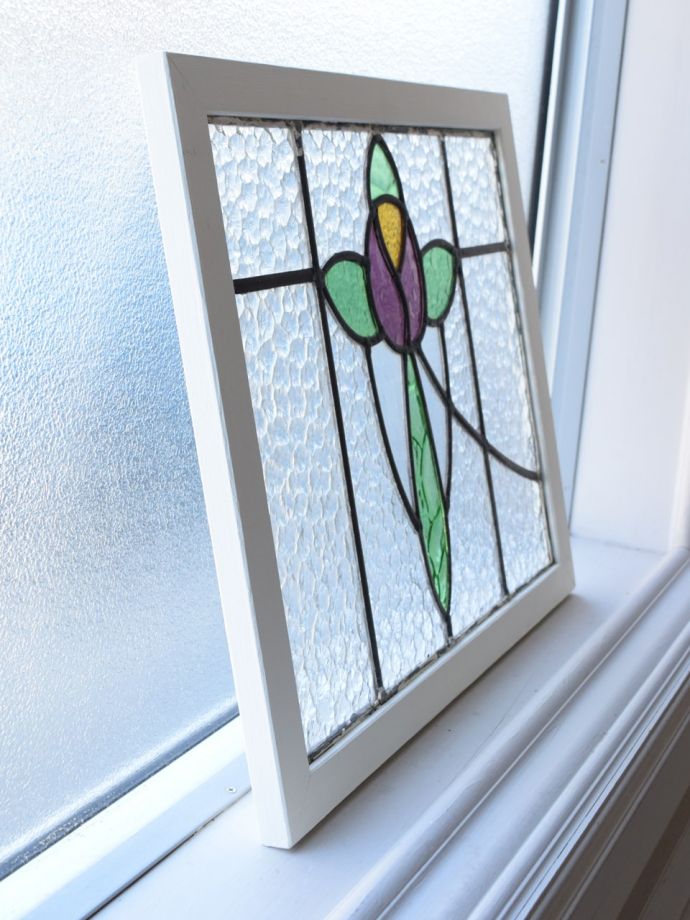 アンティークステンドグラスの枠