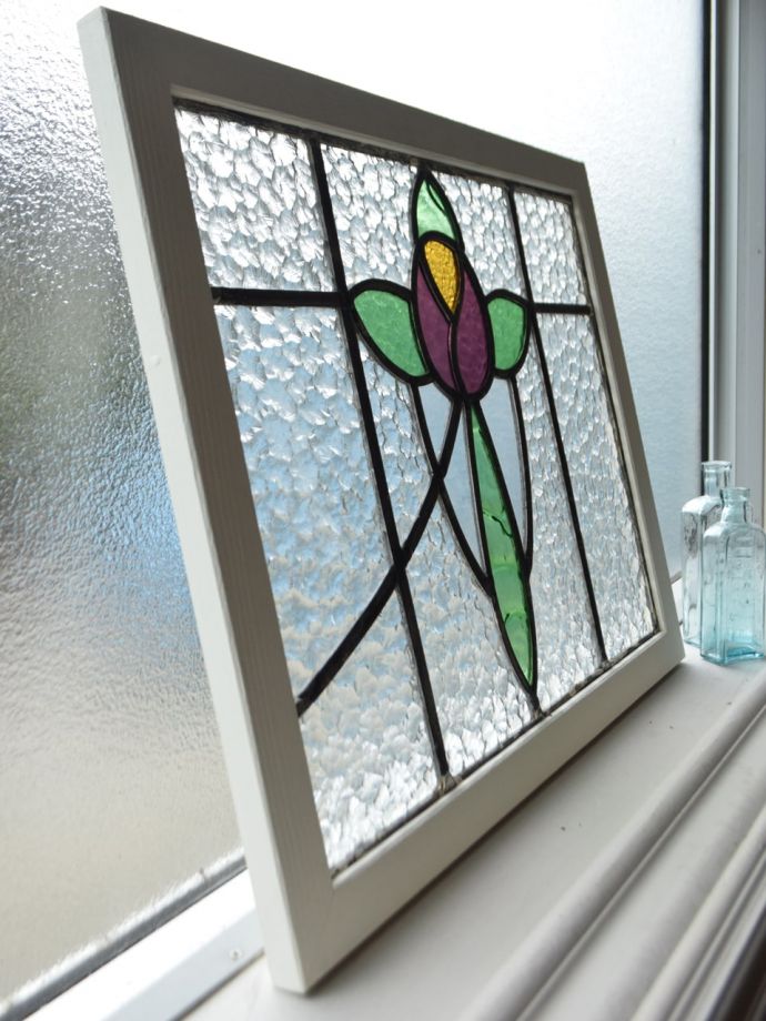 アンティークステンドグラスの枠