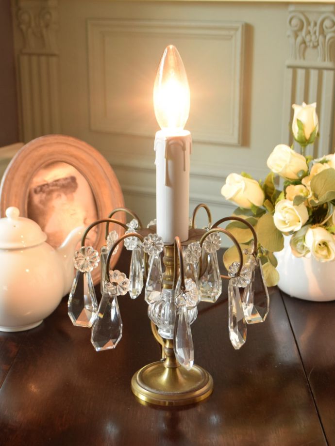 アンティークの照明、テーブルランプ