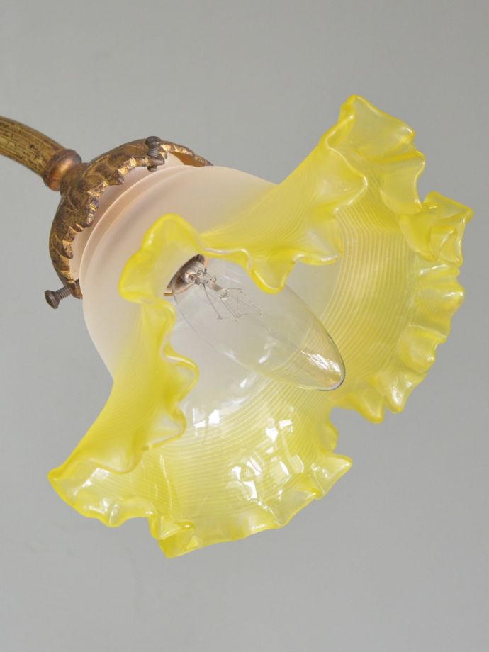 アンティークのガラスシェード