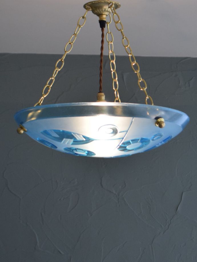 アンティークの照明、ハンギングボウル