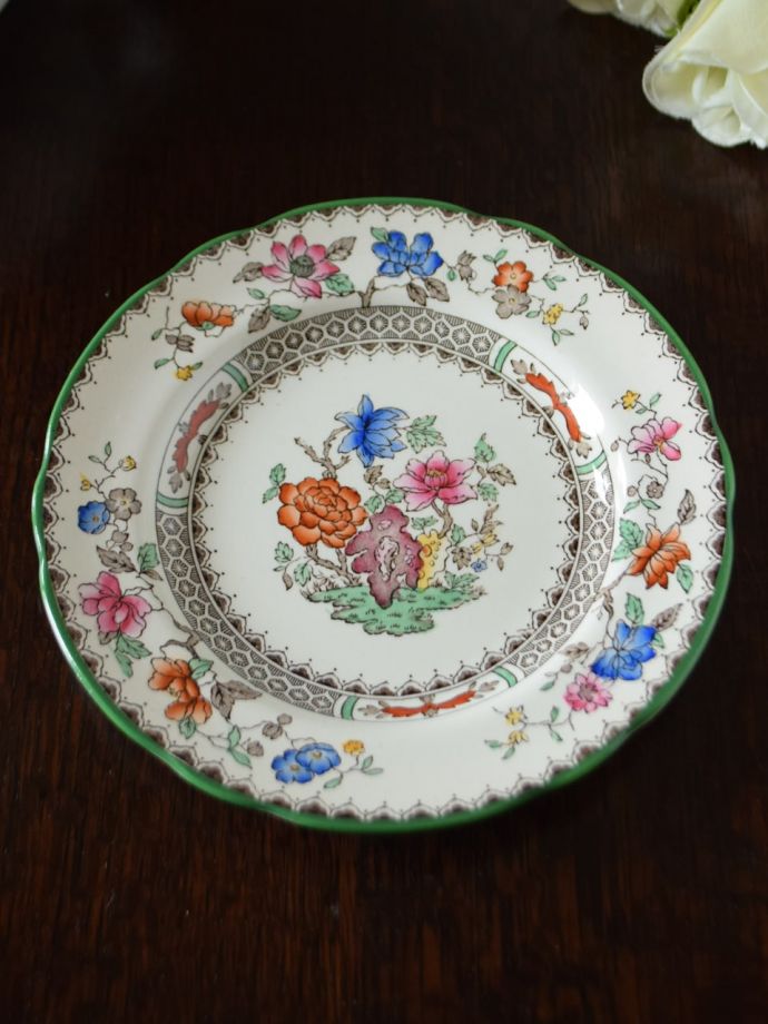 英国のアンティーク陶磁器、コープランドスポードのChinese Rose