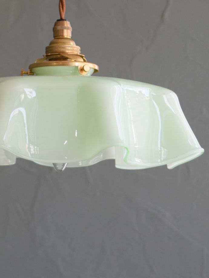 アンティークガラスのランプシェード