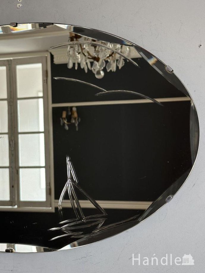 英国アンティークの美しい鏡