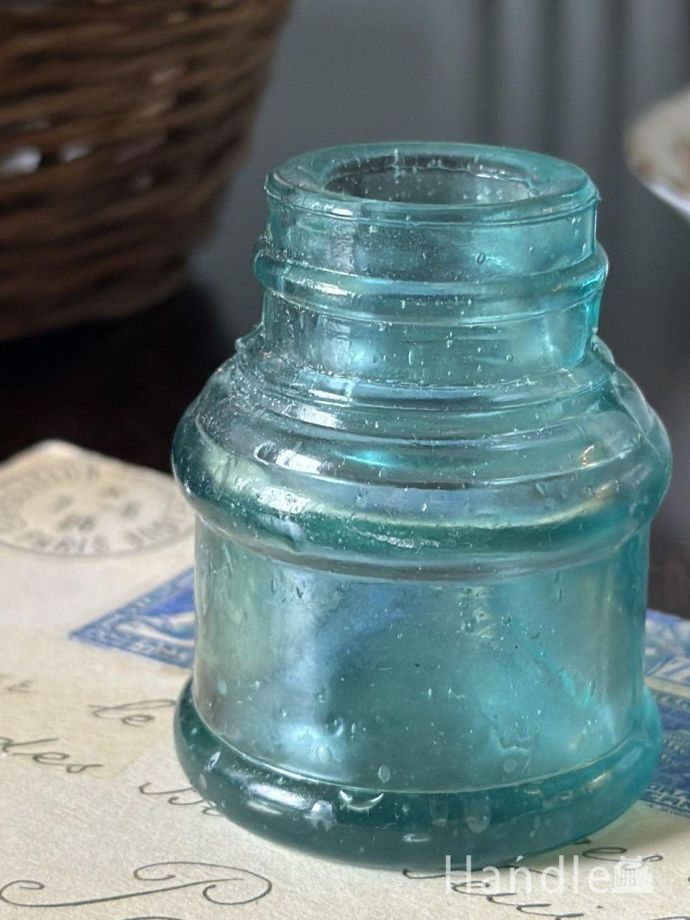 アンティークガラスのインク瓶