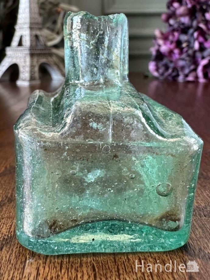 アンティークガラスのインク瓶