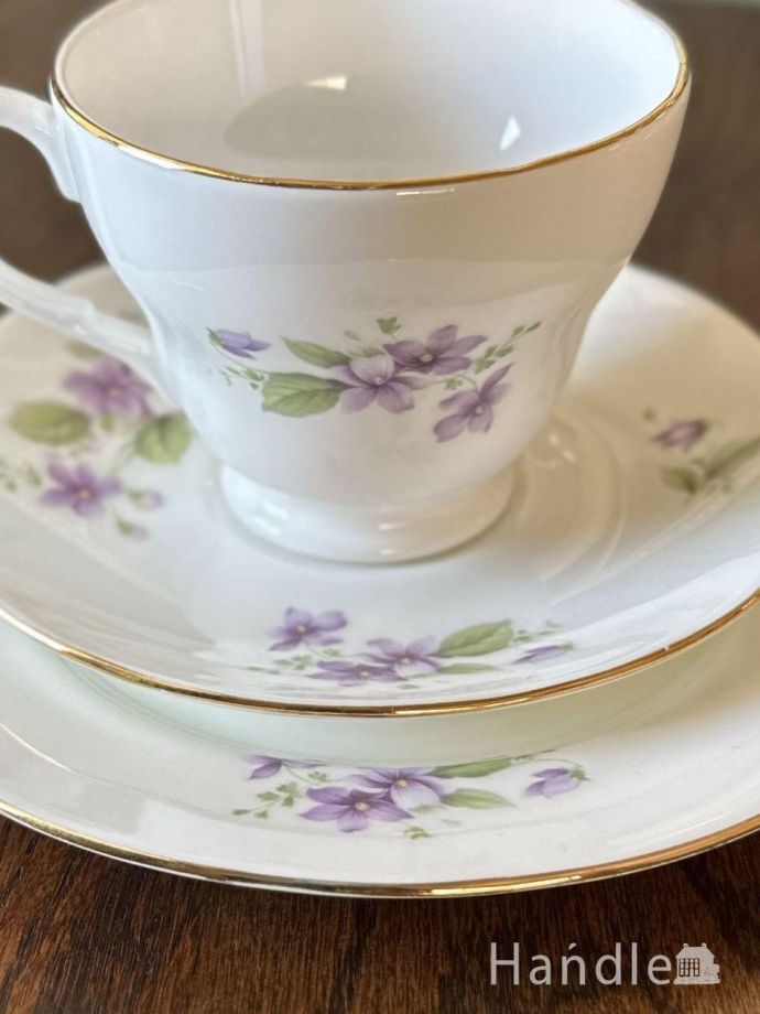 アンティークのカップ&ソーサー(トリオ)