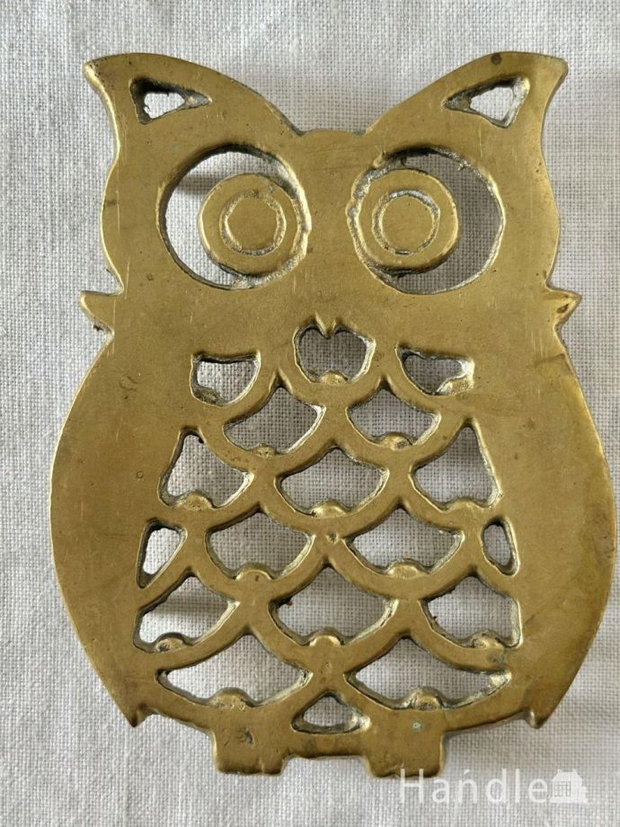アンティーク真鍮製のトリベット