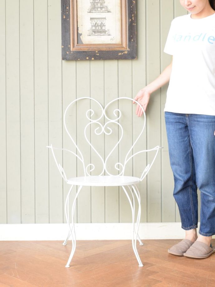 フランスアンティークのガーデンチェア