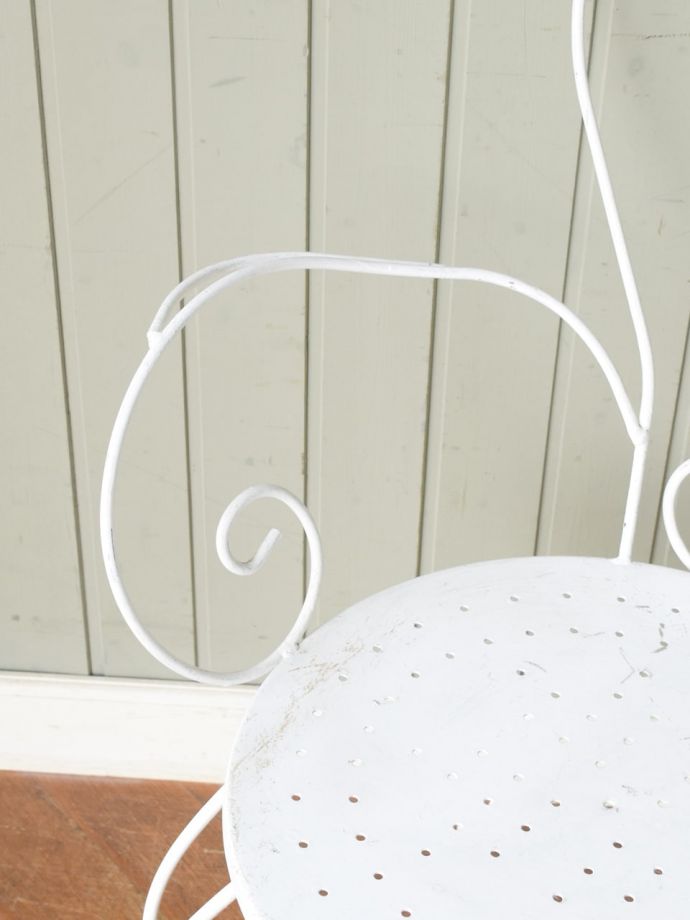 ガーデンチェアのアーム