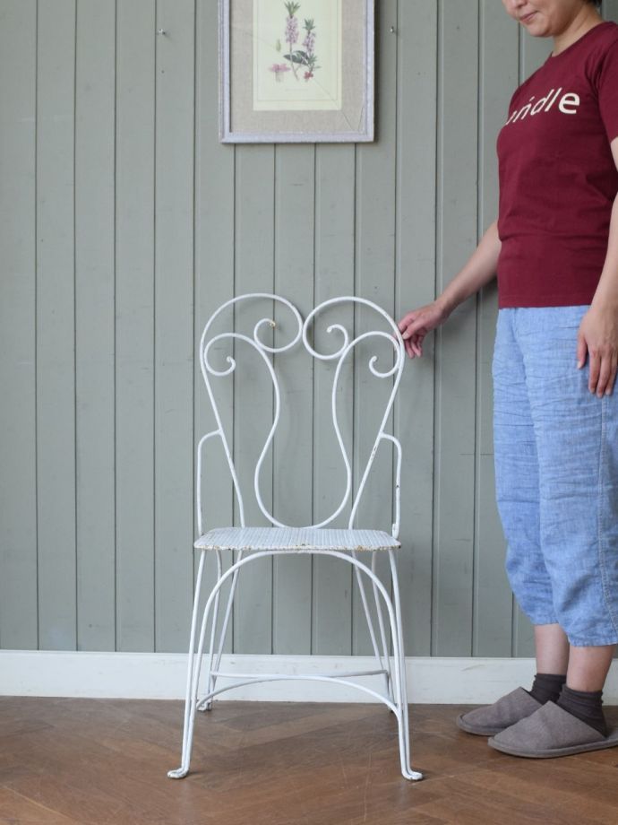 フランスアンティークのガーデンチェア