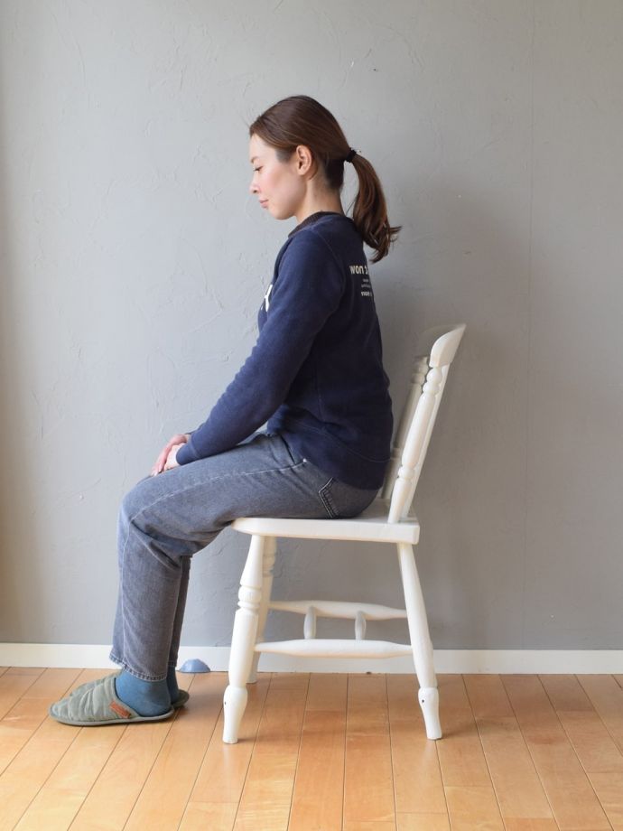 アンティークチェアの掛け心地