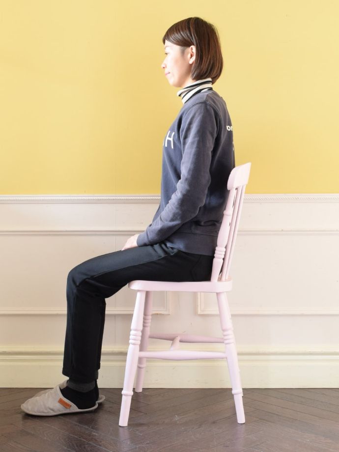 アンティークチェアの掛け心地