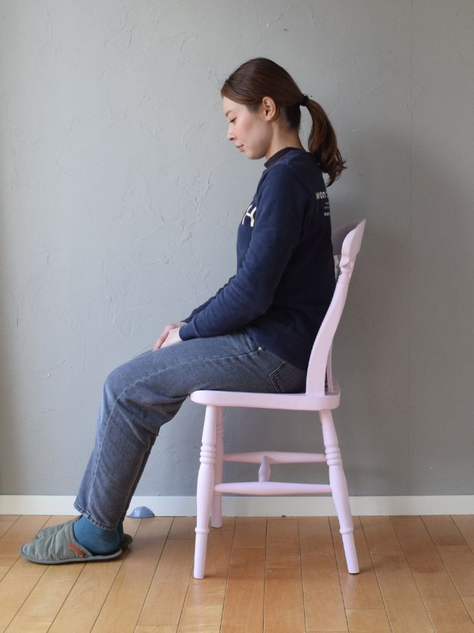 アンティークチェアの掛け心地