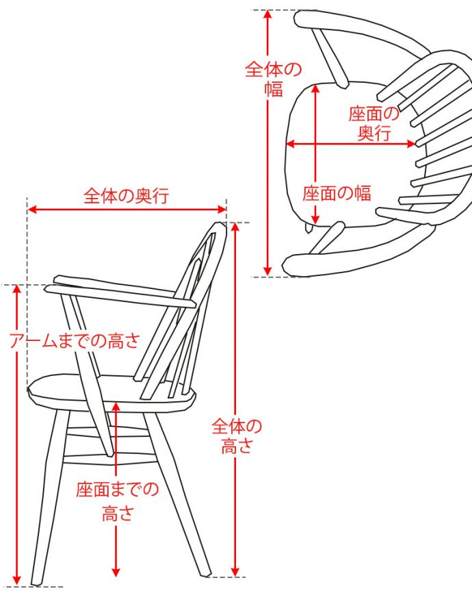 アーコールチェア　アンティーク チェア　アーコールのシスルバックチェア（カスタード色・ハの字脚・アーム付き・タグ付き・座面L）。。(ear-18al-at)