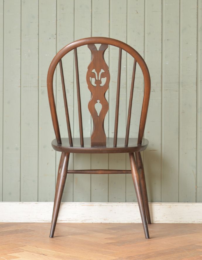 北欧スタイルのヴィンテージ椅子、アーコール ホイールバックチェア