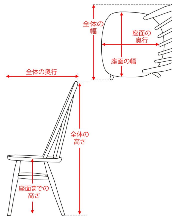 アーコールチェア　アンティーク チェア　アーコールのクエーカーチェア（カスタード色）。。(ear-24-a)