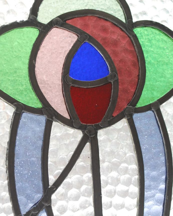 バラの模様のアンティークのステンド