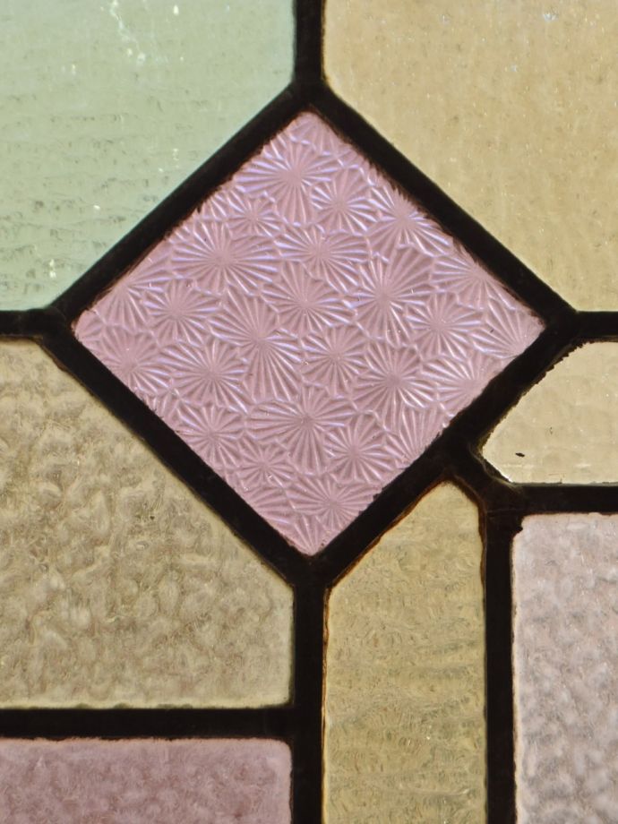 アンティーク ステンドグラス　アンティーク雑貨　ステンドグラス　(g-1247)