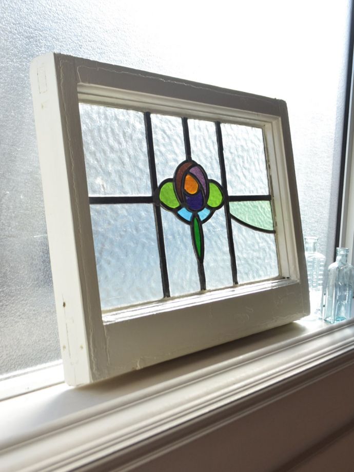 アンティークステンドグラスの枠