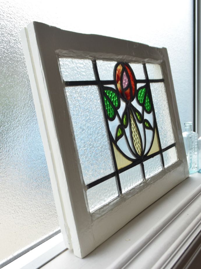 アンティークステンドグラスの枠