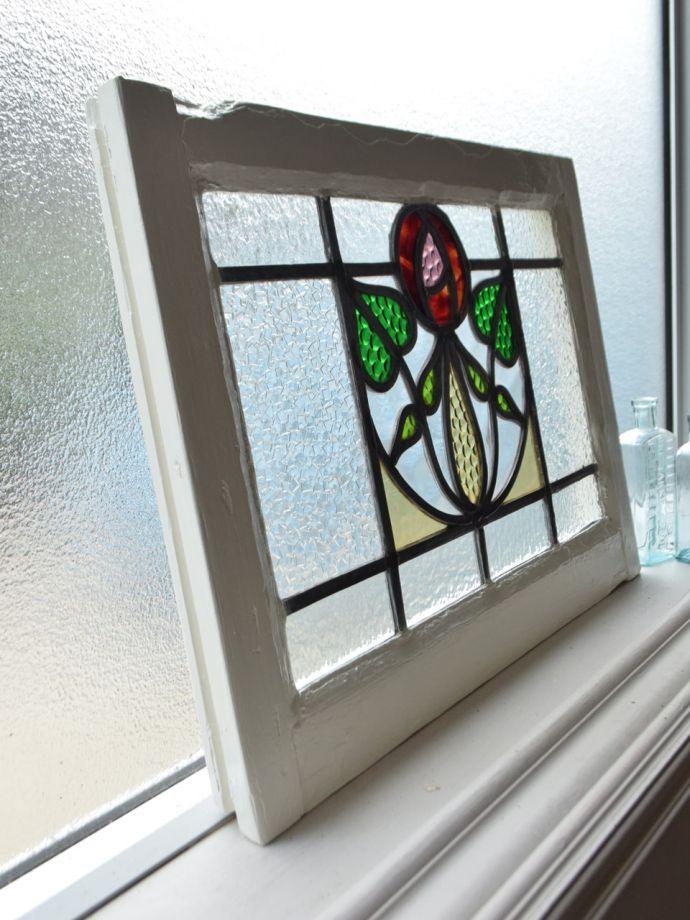 アンティークステンドグラスの枠