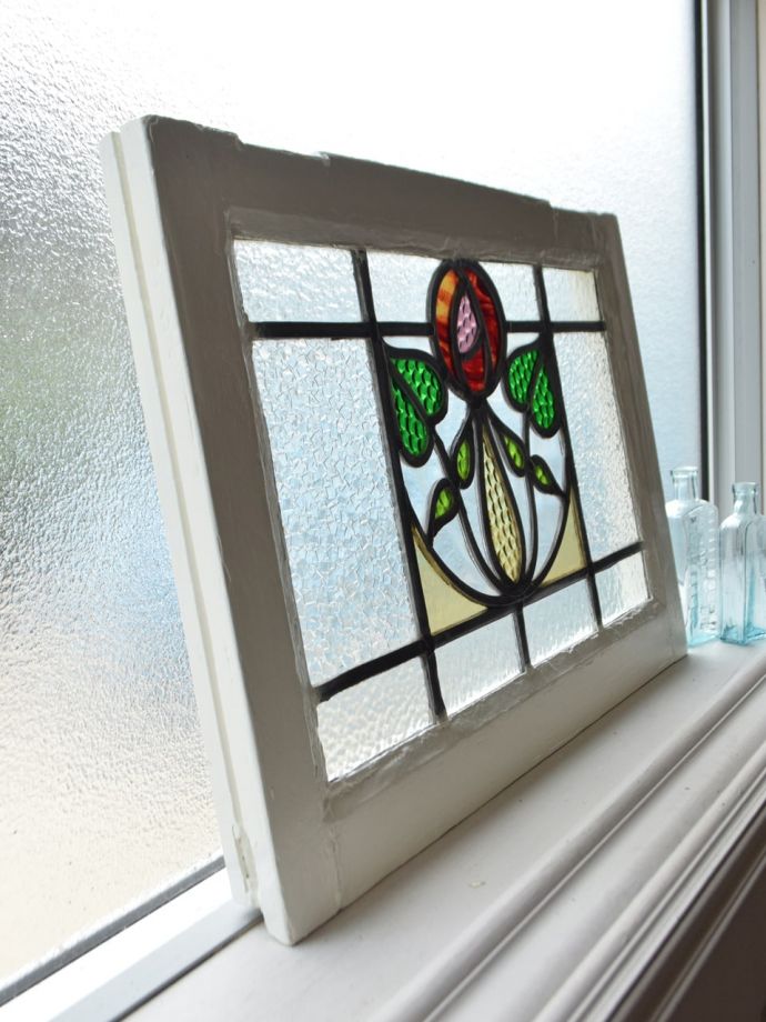 アンティークステンドグラスの枠