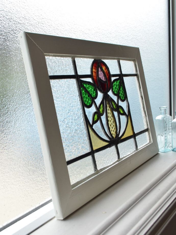 アンティークステンドグラスの枠