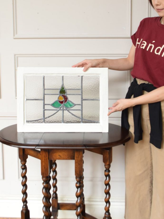 アンティークのステンドガラス