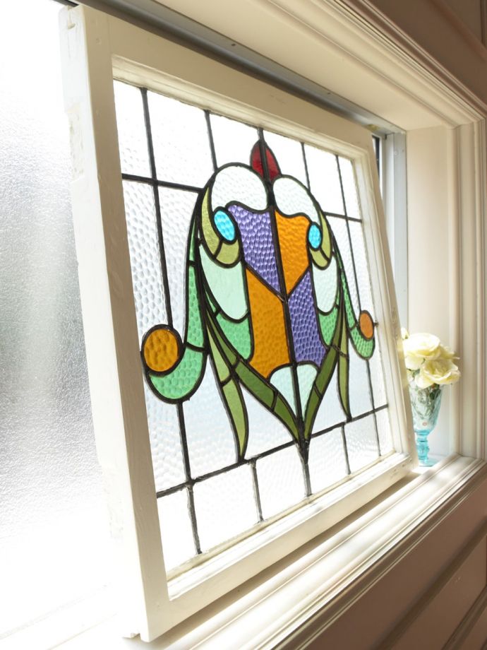 アンティークのステンドガラス