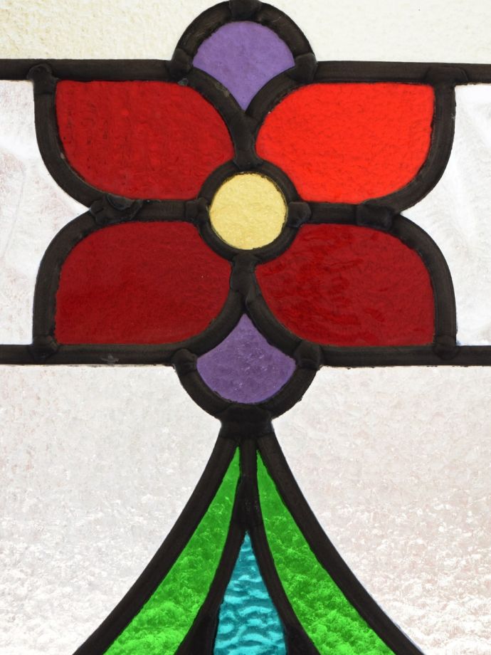 お花のステンドガラス