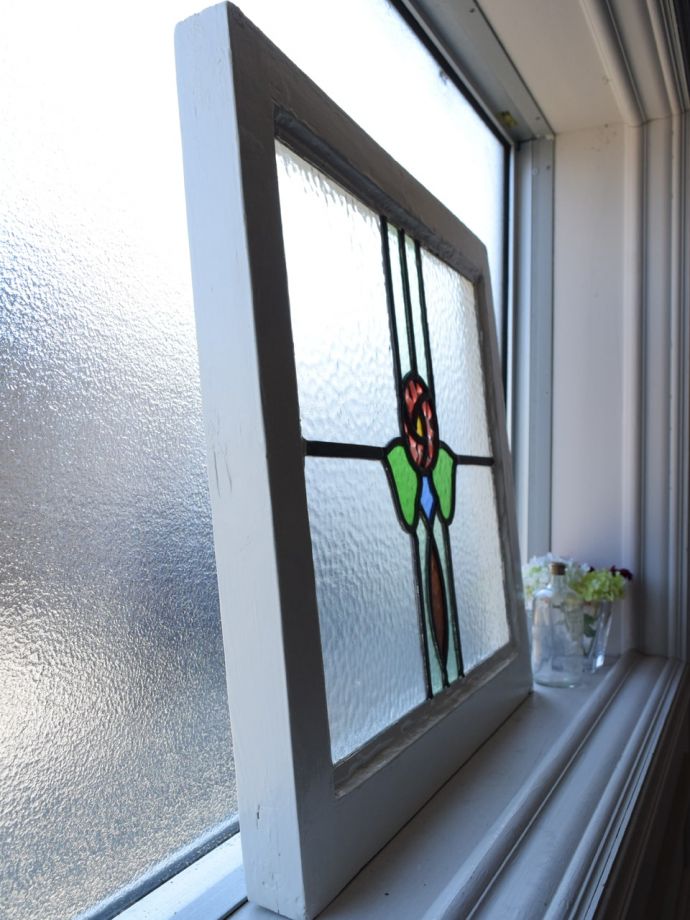 アンティークのステンドガラス