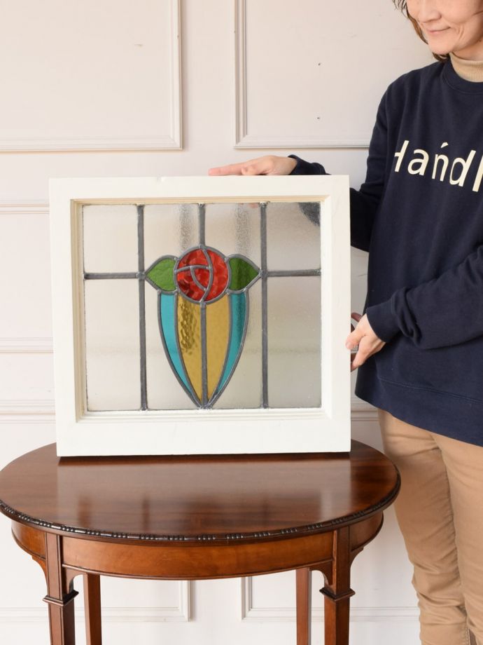 アンティークのステンドガラス