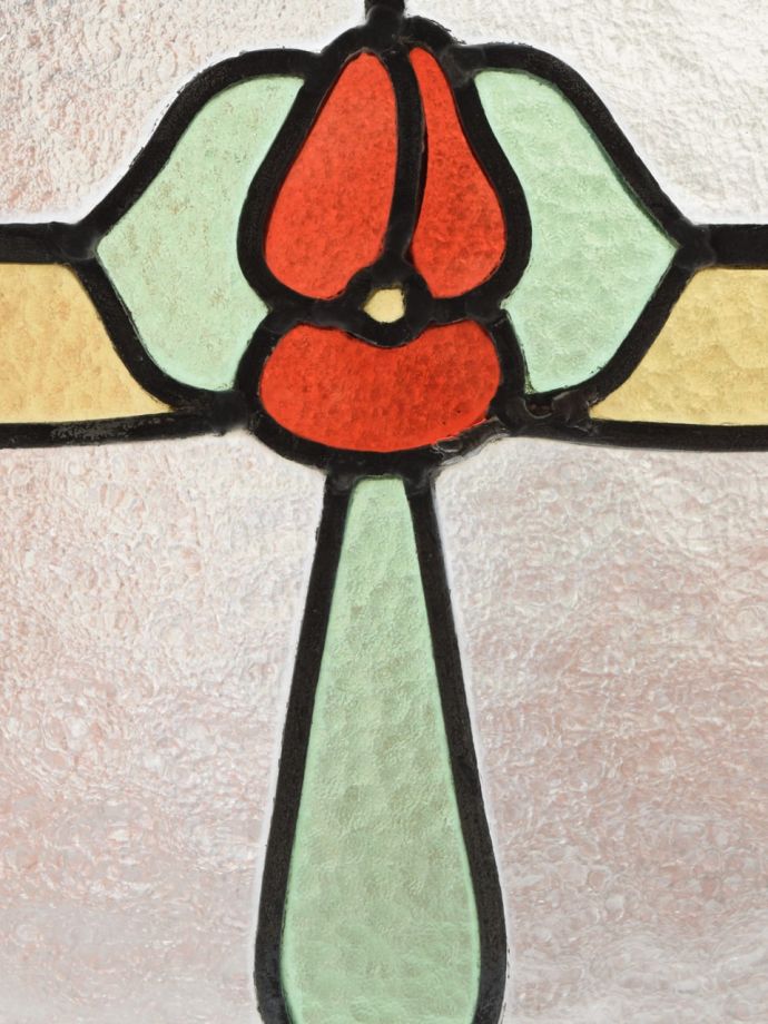 お花のステンドガラス