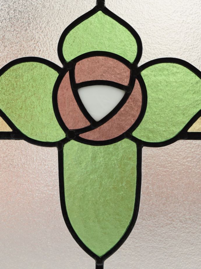 ステンドグラスのバラ